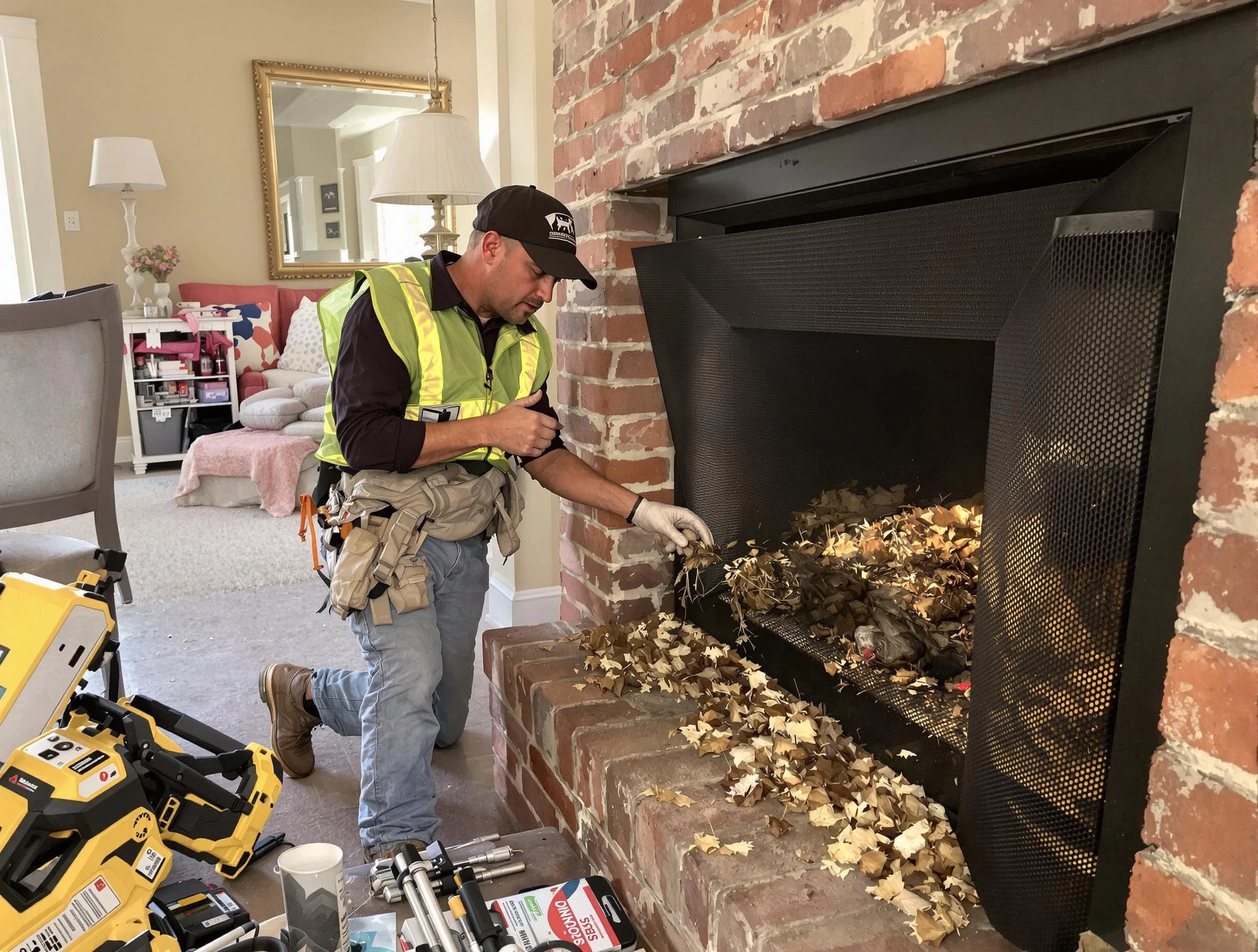 Safe screening installation by Carnegie Chimney Sweep in Carnegie, PA