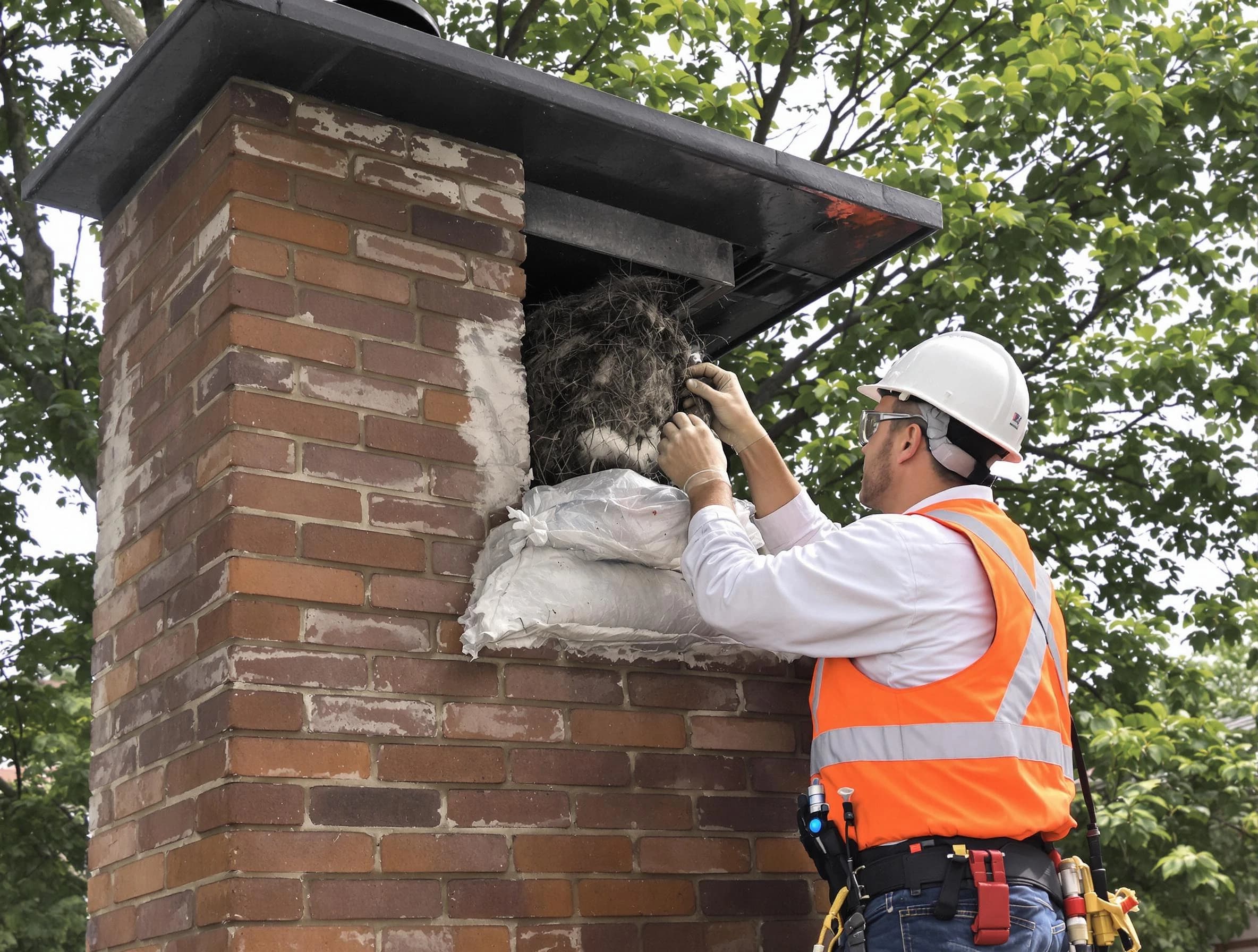 Humane removal of debris and animals by Carnegie Chimney Sweep in Carnegie, PA