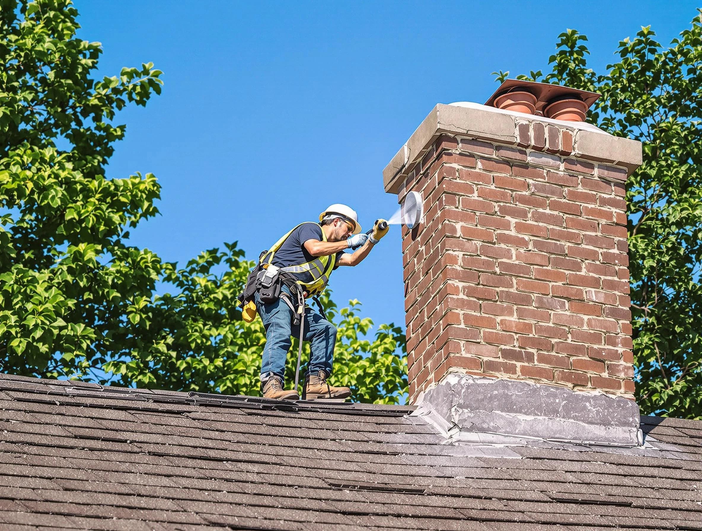 Carnegie Chimney Sweep performing an inspection with advanced tools in Carnegie, PA