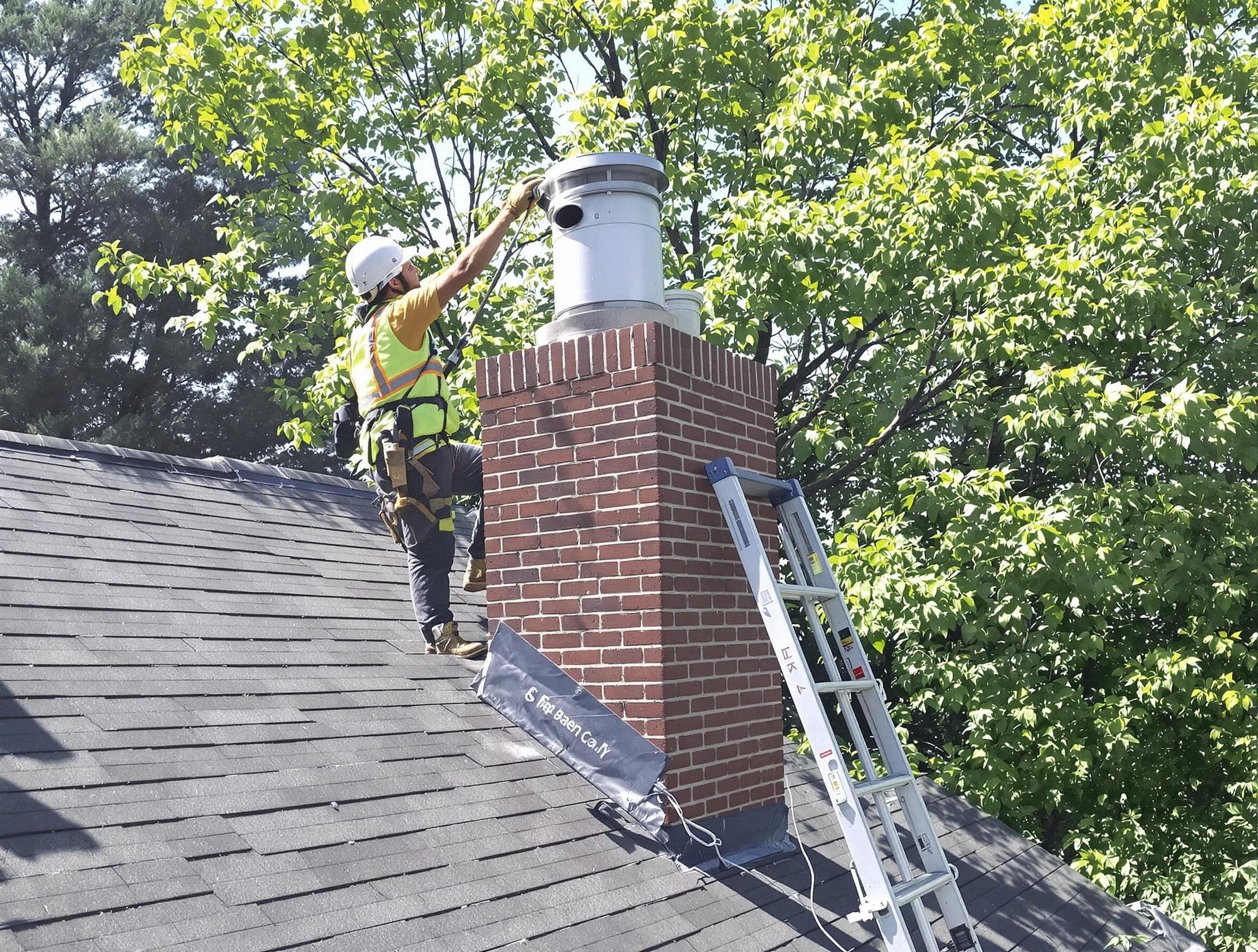 Chimney liner inspection by Carnegie Chimney Sweep in Carnegie, PA
