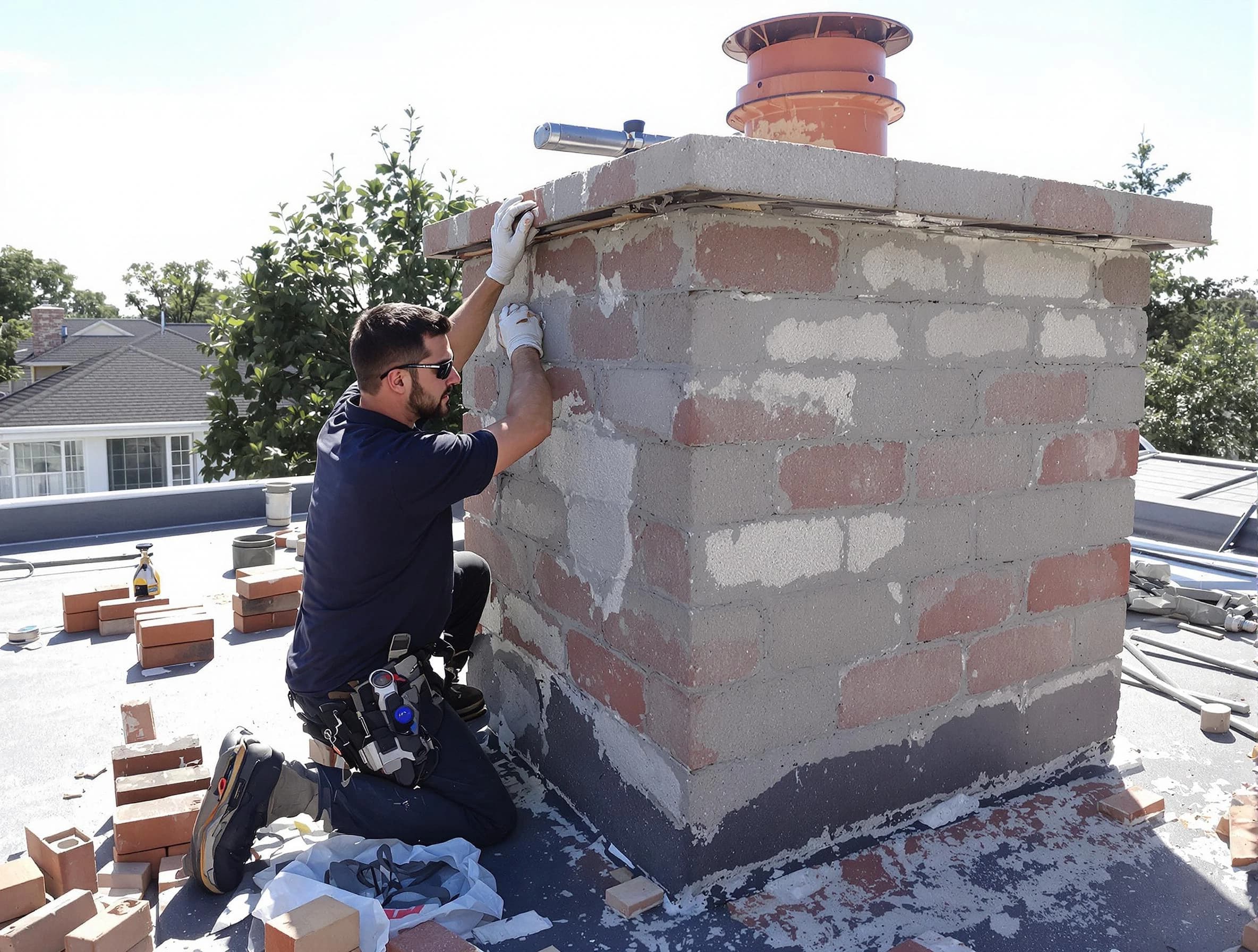Advanced chimney repair process by Carnegie Chimney Sweep in Carnegie, PA