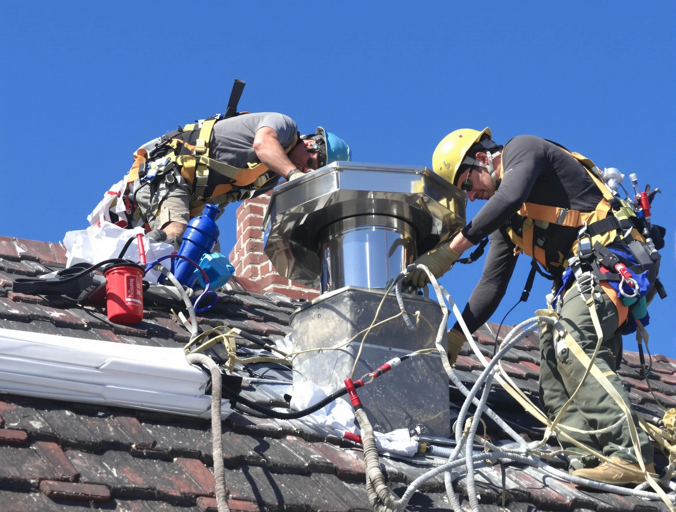 Protective chimney cap installed by Carnegie Chimney Sweep in Carnegie, PA