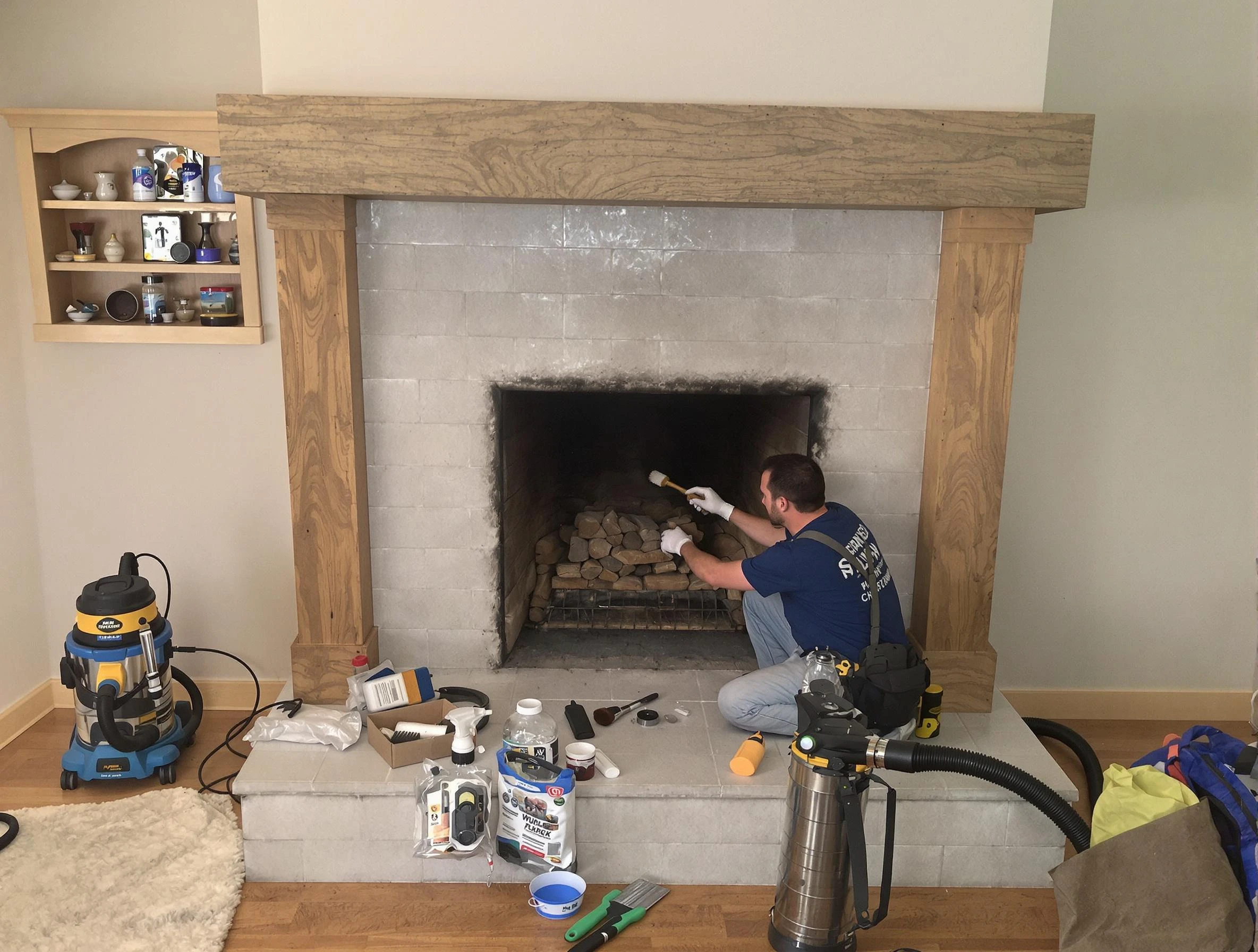 Detailed creosote removal process by Carnegie Chimney Sweep in Carnegie, PA